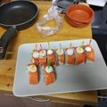 El cooksnap de Tartas Chuches Burgos cuando hizo Tronco de Navidad de salmón en pan de molde.
