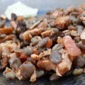 El cooksnap de zozo moyano cuando hizo Ensalada tibia de lentejas turcas, pollo, tomate y aceitunas negras.