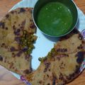 Pooja Sharma का कुकस्नैप जब उन्होंने मटर का पराठा (matar ka paratha recipe in hindi) बनाया था।