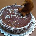 El cooksnap de Silvina Pradena cuando hizo Torta de cumpleaños para diabéticos.