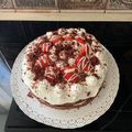 Eszter Molnàr-Marton Cooksnap-ja, amikor elkészítette a(z) Epres fehércsokoládés-mascarponés vörösbársony torta receptet.