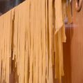 El cooksnap de Flor Nardomarino cuando hizo Tagliatelle al huevo.