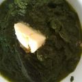 Anjali Mukherjee का कुकस्नैप जब उन्होंने सरसों का साग (Sarso ka saag recipe in hindi) बनाया था।