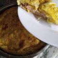 El cooksnap de Alejandra Russo cuando hizo Tarta de jamón y queso en trocitos.