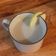 El cooksnap de Esther Soto cuando hizo Atole de guayaba.