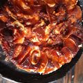 El cooksnap de Carolina Gauna cuando hizo Tarta invertida de manzana.