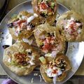 Samita's cooksnap of when they made Dahi Puri Chaat.