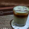 Cooksnap dari DW (Dapoer Wija) untuk resep Three Layers Coffe Milk Matcha Latte Iced