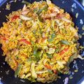El cooksnap de jose hernandez cuando hizo Arroz con pollo al wok.