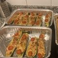 El cooksnap de Laura RL cuando hizo Canoas de calabacín rellenas de pollo en airfryer.