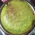 El cooksnap de cecilia cuando hizo Torta licuada de espinaca, jamón y queso.