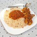 Maryam Harande's cooksnap of when they made White rice beans and stew.