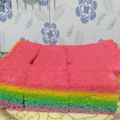 Cooksnap dari Dina Syamer Syofia untuk resep Rainbow CaKe kukus Elim Sugito