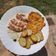 Janka Nováky Cooksnap-ja, amikor elkészítette a(z) Baconba tekert csirkemell sajtszószban, fűszeres burgonyával receptet.