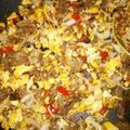 Umman Amir And Minaal 🎂🍜🍝's cooksnap of when they made Fried irish potatoes with minced meat and egg sauce.