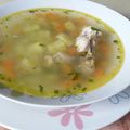 El cooksnap de Jeniffer Bazan cuando hizo Sopa de verduras con pollo.