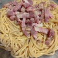 El cooksnap de Patricia Copello cuando hizo Spaghetti a la Carbonara.