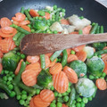 El cooksnap de Alexandra Mihoc cuando hizo Menestra de verduras variadas.