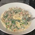 El cooksnap de Laia Alfonso cuando hizo Champiñones con espinacas.