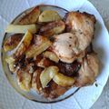 Cooksnap από Katrin Alexandria στη συνταγή Κοτόπουλο με πατάτες, γλυκοπατάτες, λουκάνικο και πετιμέζι