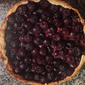 El cooksnap de María José cuando hizo Tarta de cerezas con crema pastelera y hojaldre.