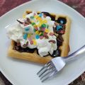 El cooksnap de Ana RePa cuando hizo Waffles (Gofres).