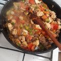 El cooksnap de Paula Fernandez cuando hizo Wok de verduras y carne con fideos coditos ñam ñam 😉😋.