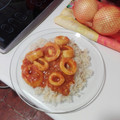El cooksnap de Cristian. cuando hizo Calamares en salsa americana.