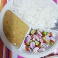 Priti Sharma का कुकस्नैप जब उन्होंने दाल चावल (dal chawal recipe in Hindi) बनाया था।