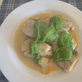 El cooksnap de Laura cuando hizo Lomos de Merluza y Gambas con Crema de guisantes 🫛.