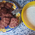 El cooksnap de Paloma Garrido cuando hizo Filetes rusos con patatas y salsa Roquefort.