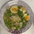 El cooksnap de Curro cuando hizo Filetes de merluza con guisantes al pil pil.
