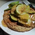 El cooksnap de Lizzy Mejía cuando hizo Panqueques de Avena y Banano.