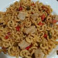 El cooksnap de ALBA FERN cuando hizo Fideuà con atún rojo y gambita ”rota”.