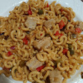 El cooksnap de ALBA FERN cuando hizo Fideuà con atún rojo y gambita ”rota”.