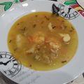 El cooksnap de Diana Sanz cuando hizo Sopa de rape y gamba roja.