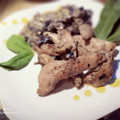 El cooksnap de Zaida TC @alquimiasfood cuando hizo Pechuga de pollo a la crema con champiñones.