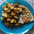 El cooksnap de Sarai Cristina cuando hizo Emperador con patatas a la plancha y habas fritas.