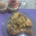 El cooksnap de Nelba Saracho cuando hizo Pollo al horno con salsa de verdeo (sin crema de leche).