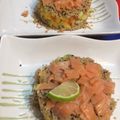El cooksnap de Sergio Maldonado Nebot cuando hizo Tartar de salmón, mango y quinoa.