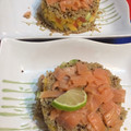 El cooksnap de Sergio Maldonado Nebot cuando hizo Tartar de salmón, mango y quinoa.