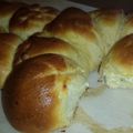 Domán Tímea Cooksnap-ja, amikor elkészítette a(z) Édes zsömlekoszorú receptet.