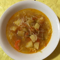 El cooksnap de OraBus cuando hizo Sopa Rusa con papas y apio.