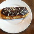 El cooksnap de Sonia Neko cuando hizo Eclairs o Relámpagos rellenos de crema pastelera con cobertura de chocolate.