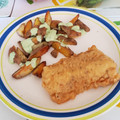 El cooksnap de Miryan lara C. cuando hizo Pescado frito con papas mayo.