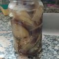 El cooksnap de yesica Percara cuando hizo Berenjenas en Escabeche.