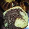 El cooksnap de Florencia Silvera cuando hizo Torta sin mantequilla ni huevos estilo cebra:.