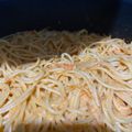 El cooksnap de Pamela Cortez cuando hizo Otro Spaghetti Rojo.