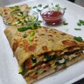 Hency Nanda's cooksnap of when they made ચીઝ પરાઠા(Cheese Paratha Recipe in Gujarati).