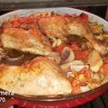 El cooksnap de Ari Rodriguez cuando hizo Pollo asado con puerro y patatas al horno.